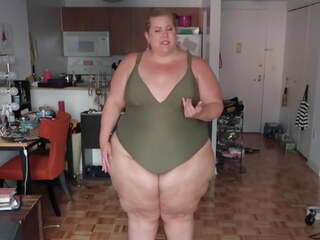 BBW Swimsuit: Chubby Swimsuit HD adult clip mov 8a