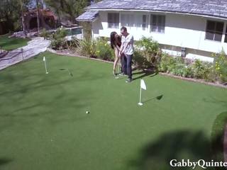 Latina streetwalker gets Banged on the Golf Course