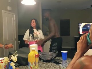 Cuck Hubby Brings slut Wife over for some BBC