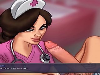 Utestående kjønn klipp med en nubile unge kvinne og blowjob fra en sykepleier l min sexiest gameplay øyeblikk l summertime saga&lbrack;v0&period;18&rsqb; l del &num;12