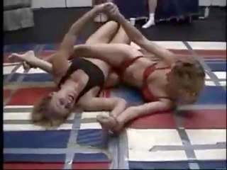 Panty Wrestling Blondes, Free Lesbian sex movie 29